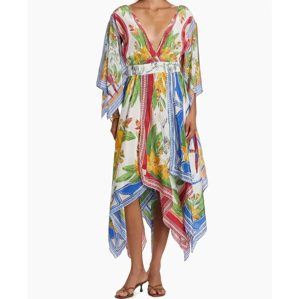 Farm Rio | Tropical Destination Scarf Maxi Dress - Picture 1 of 5